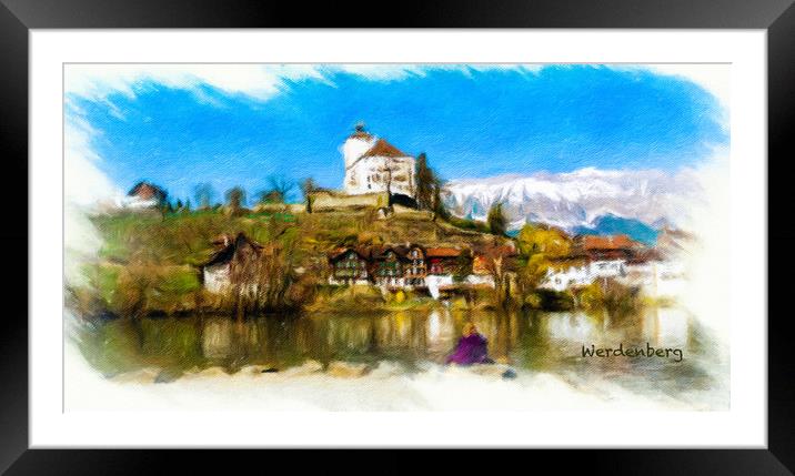 Werdenberg Panorama 1 Framed Mounted Print by DiFigiano Photography