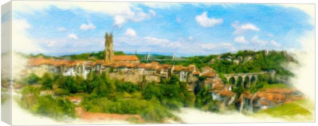 Fribourg Cityscvape 2 Canvas Print by DiFigiano Photography