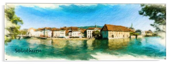 Solothurn Cityscape 1 Acrylic by DiFigiano Photography