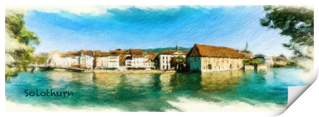 Solothurn Cityscape 1 Print by DiFigiano Photography