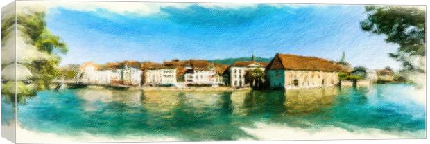 Solothurn Cityscape 2 Canvas Print by DiFigiano Photography