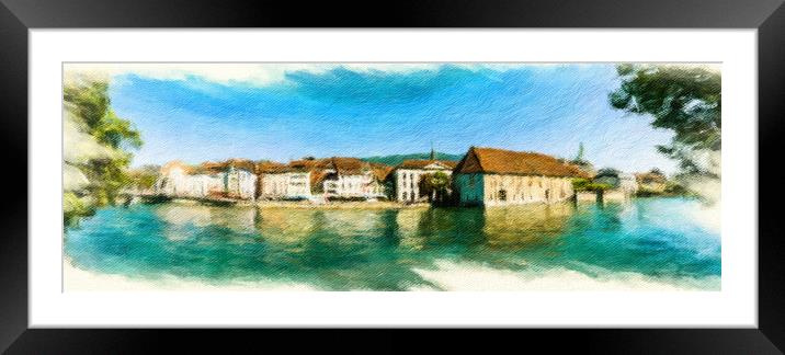 Solothurn Cityscape 2 Framed Mounted Print by DiFigiano Photography