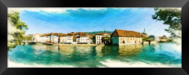 Solothurn Cityscape 2 Framed Print by DiFigiano Photography