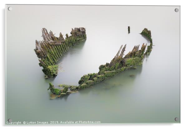 Thames Barge Acrylic by Wayne Lytton