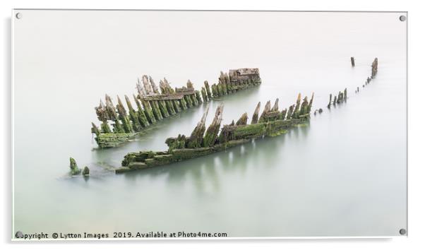 Thames Barge (Pano) Acrylic by Wayne Lytton