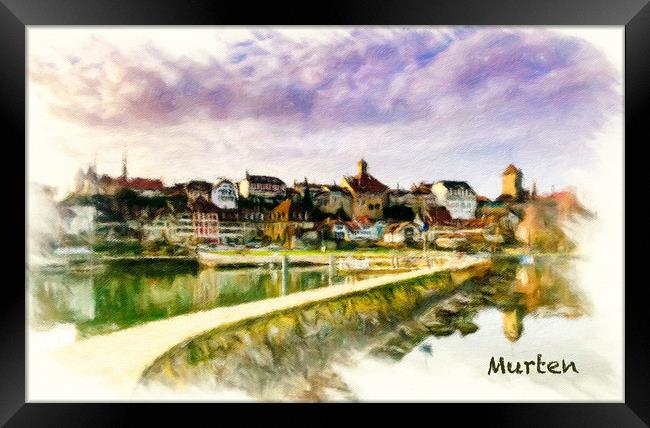 Murten Cityscape 1 Framed Print by DiFigiano Photography