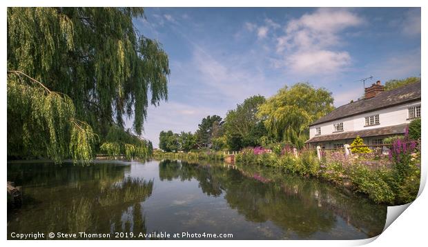 Village Pond - West Ashling Print by Steve Thomson