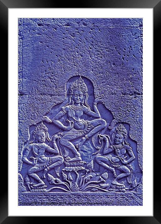 Khmer Art - Angkor Wat Framed Mounted Print by Paul Brighton