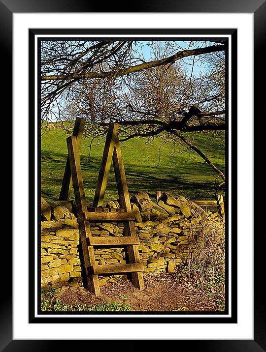 stile over the wall Framed Mounted Print by Craig Coleran