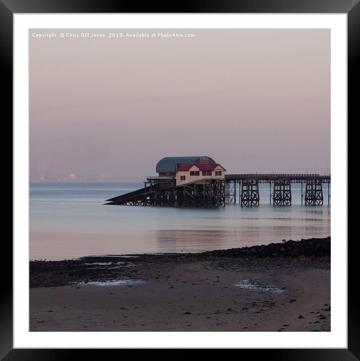 Mumbles Lifeboat Stations Framed Mounted Print by Chris Gill Jones