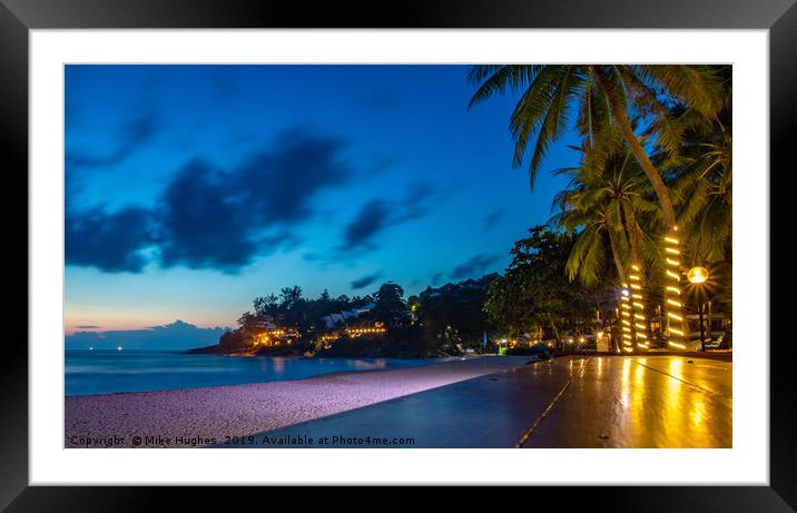 Evening in Thailand Framed Mounted Print by Mike Hughes