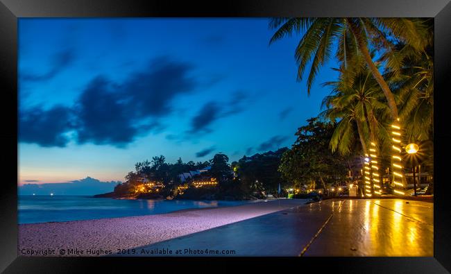 Evening in Thailand Framed Print by Mike Hughes