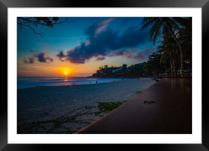 Sunset in Serenity Framed Mounted Print by Mike Hughes