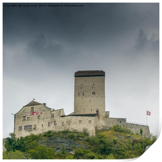 Sargans Castle Print by DiFigiano Photography