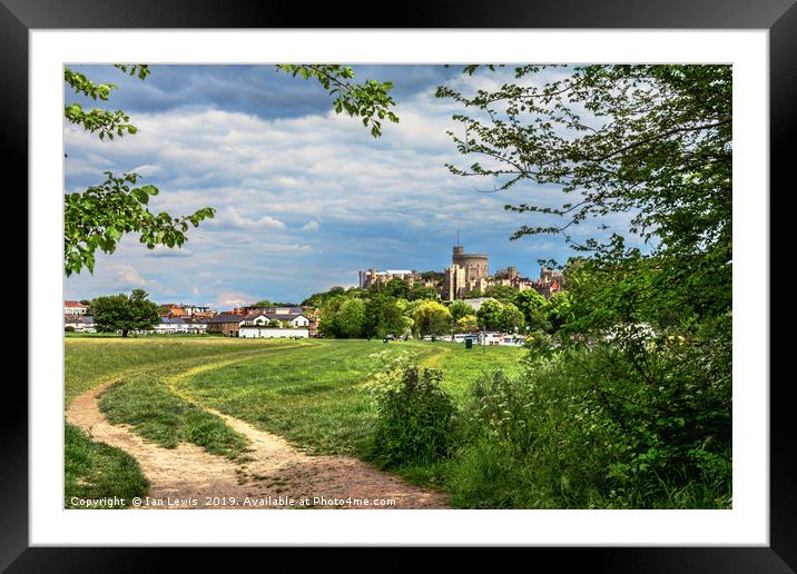Pathway To Windsor Framed Mounted Print by Ian Lewis