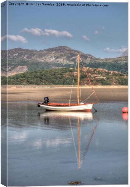 North Wales sailing boat 'duncan' Canvas Print by Duncan Savidge