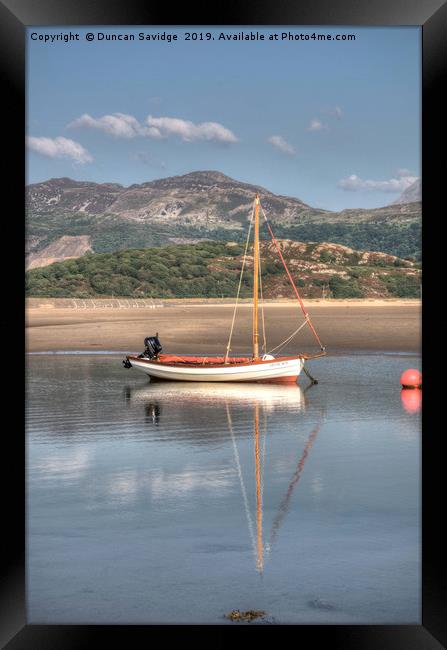 North Wales sailing boat 'duncan' Framed Print by Duncan Savidge