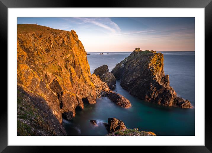 Cornwall sunset Framed Mounted Print by Andrew Michael