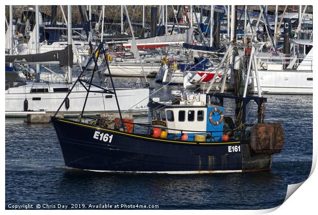 Trawler Our Endeavour Print by Chris Day