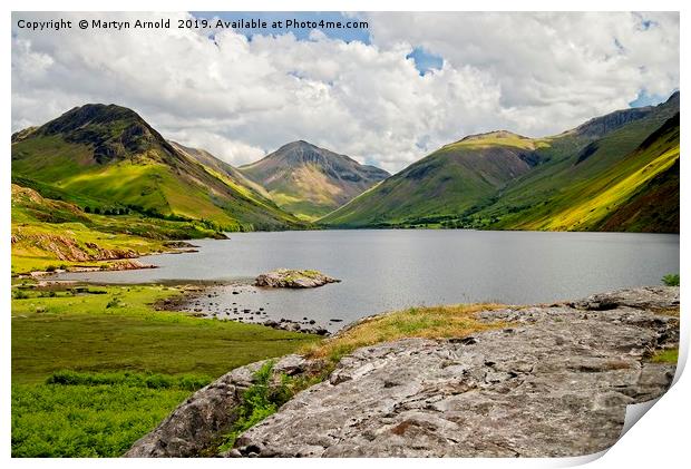 Great Gable and Wastwater Print by Martyn Arnold