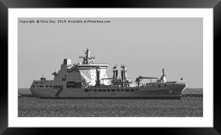 RFA Tideforce Framed Mounted Print by Chris Day