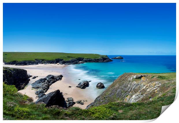 West Pentire, Cornwall. Print by Maggie McCall