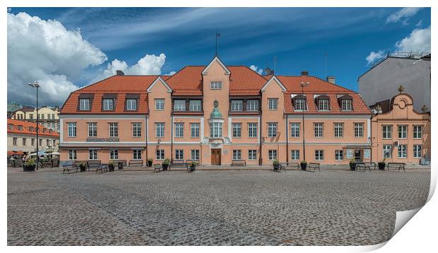 Karlskrona Main Square Building Print by Antony McAulay