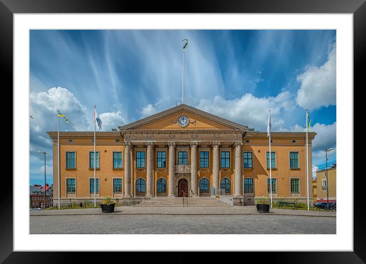 Karlskrona Town Hall Facade Framed Mounted Print by Antony McAulay