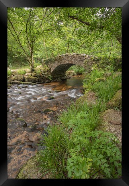 Hisley Bridge, Dartmoor. Framed Print by Images of Devon