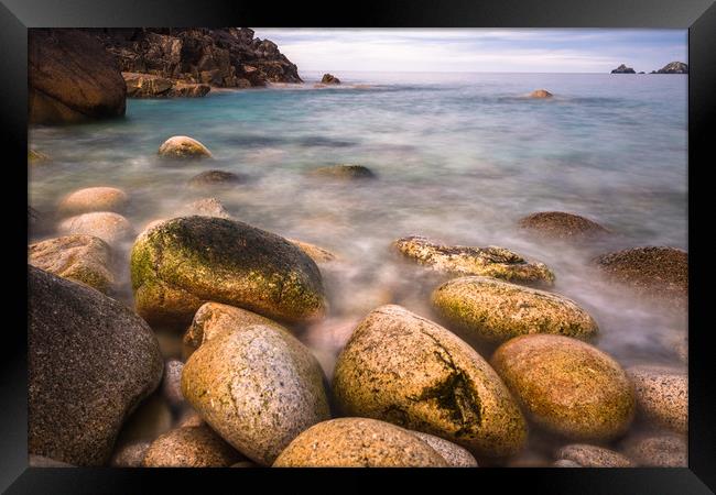 Giant Pebbles Framed Print by Andrew Michael