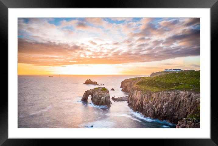 Sunset at Lands End Framed Mounted Print by Andrew Michael