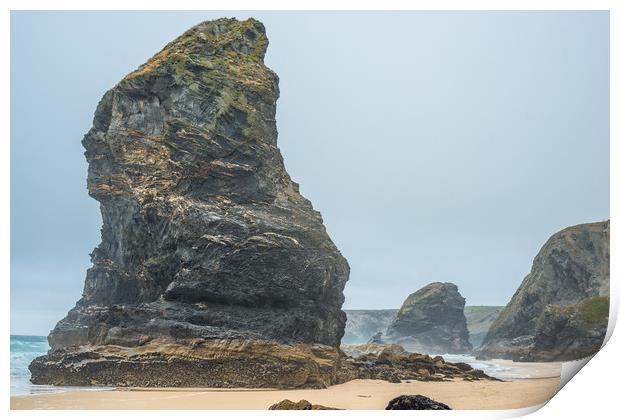 Awesome Bedruthan Steps Print by Andrew Michael