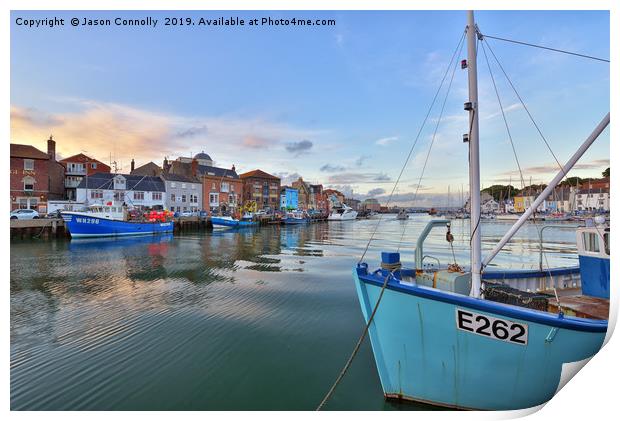 Weymouth Harbour Print by Jason Connolly