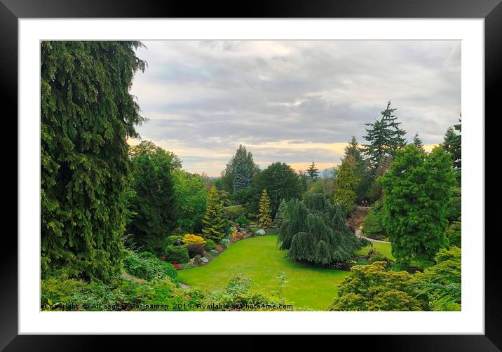 A beautiful view of Queen Elizabeth Park, Framed Mounted Print by Ali asghar Mazinanian