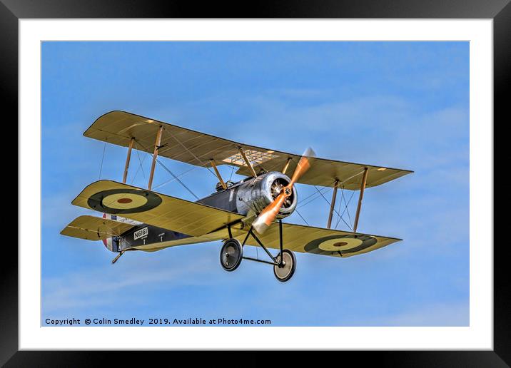 Sopwith Pup N6161 G-ELRT Framed Mounted Print by Colin Smedley