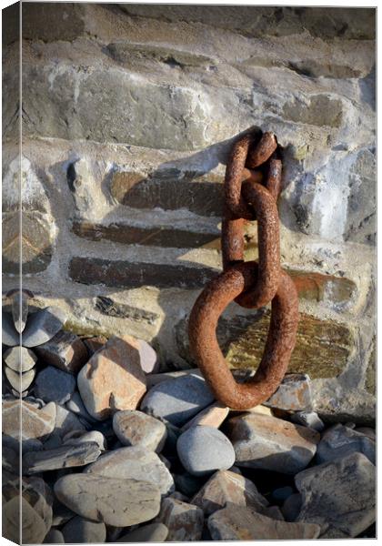 Old Mooring Chain Canvas Print by graham young
