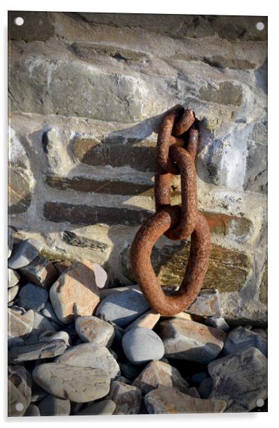 Old Mooring Chain Acrylic by graham young