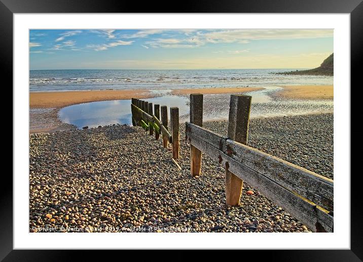 Evening light at St. Bees, Cumbria. Framed Mounted Print by Martyn Arnold