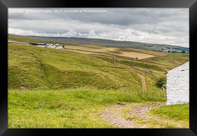 Haymaking at Ashdub Farm, Ettersgill, Teesdale 2 Framed Print by Richard Laidler