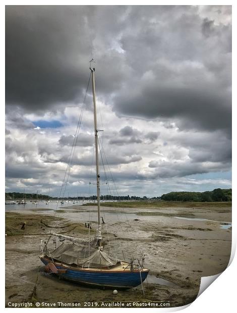Low Tide - Itchenor Print by Steve Thomson