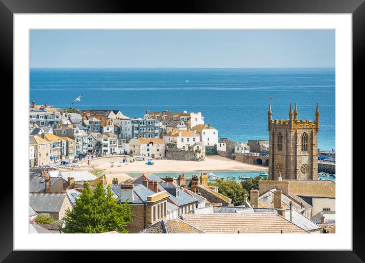 St Ives views Framed Mounted Print by Andrew Michael