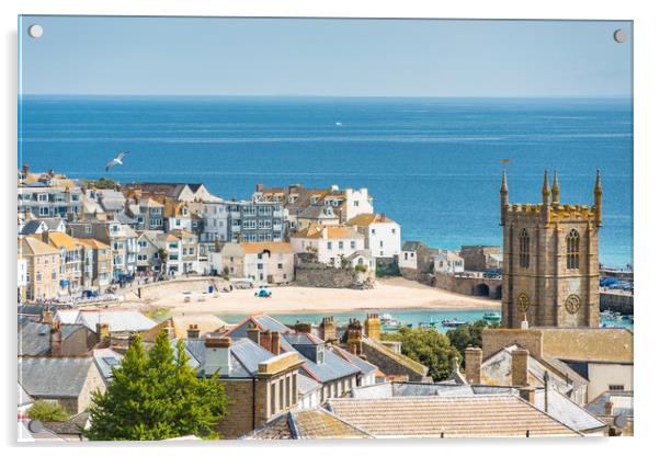 St Ives views Acrylic by Andrew Michael