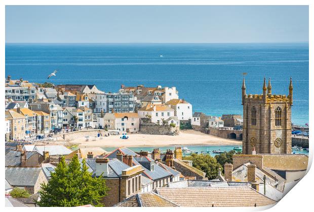 St Ives views Print by Andrew Michael
