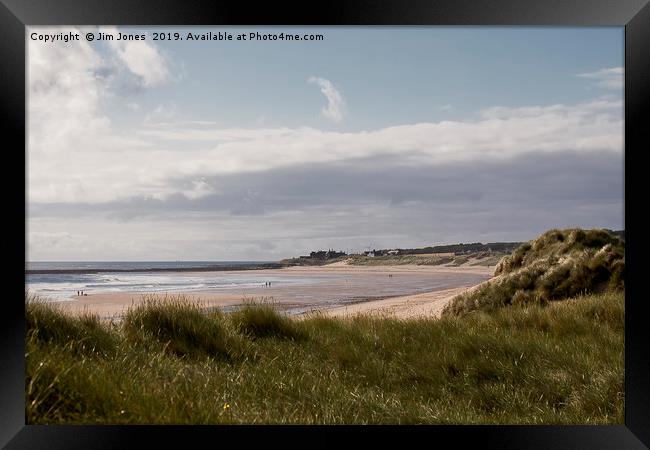 Druridge Bay in Northumberland Framed Print by Jim Jones