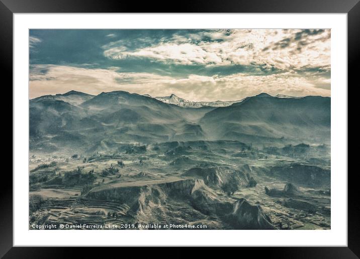 Mountains of Colca Valley in Arequipa Peru Framed Mounted Print by Daniel Ferreira-Leite