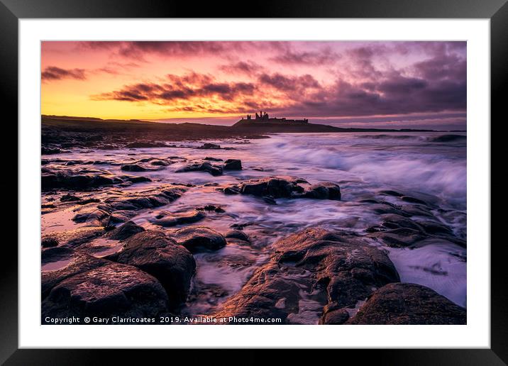Lighting The Rocks Framed Mounted Print by Gary Clarricoates