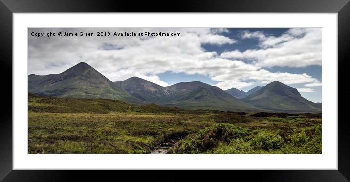The Red Cuillin of Skye Framed Mounted Print by Jamie Green