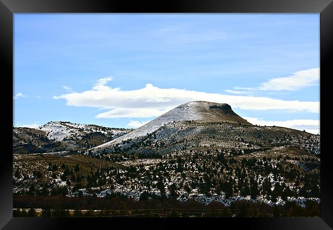 Hill Top with Frosting Framed Print by Irina Walker