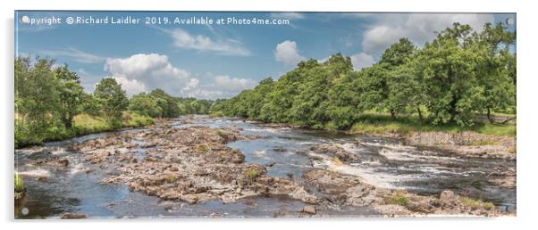 River Tees Summer Panorama Acrylic by Richard Laidler