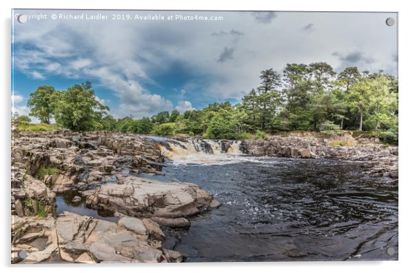 River Tees Horseshoe Falls above Low Force Acrylic by Richard Laidler